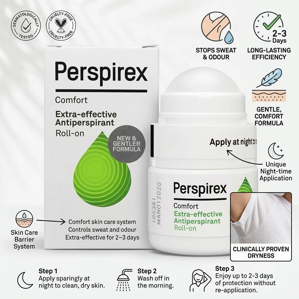 Long-Lasting Roll-On Antiperspirant Deodorant