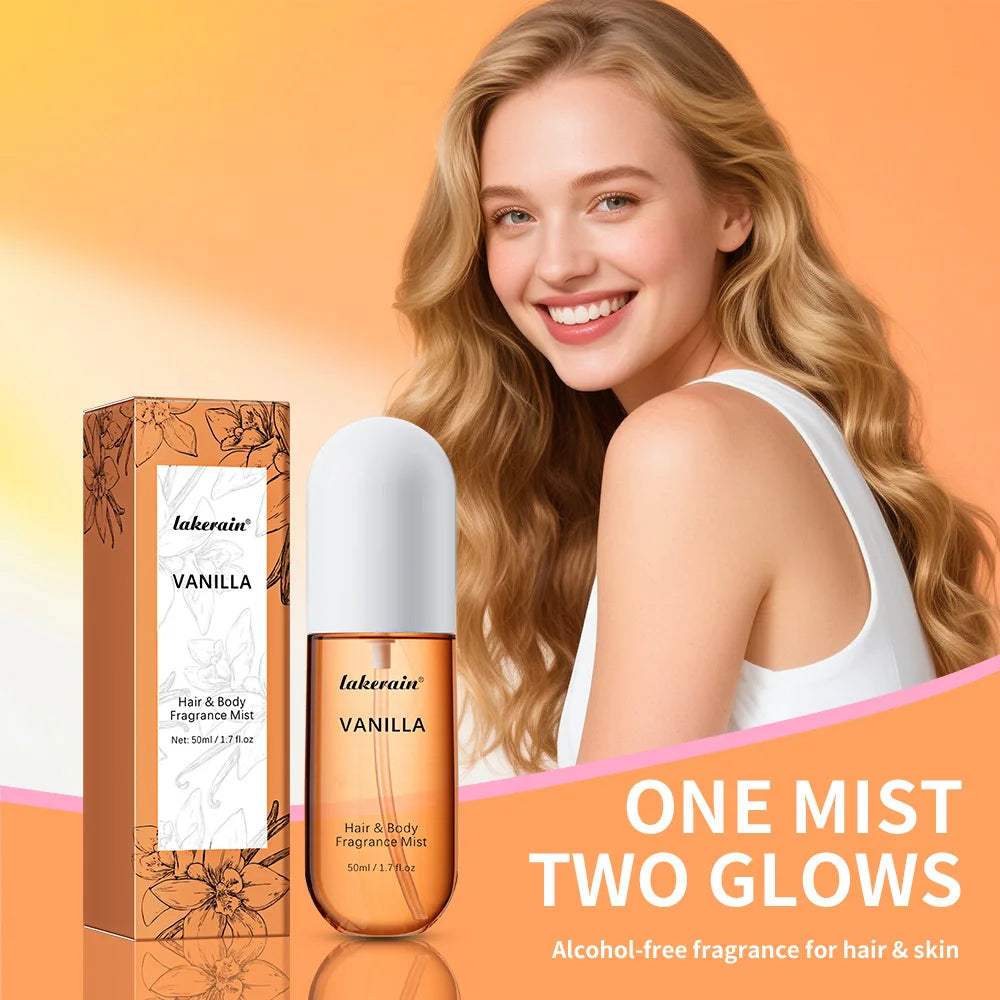 Vanilla & Rose Hair + Body Fragrance Mist – 50ml