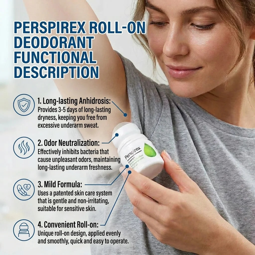 Long-Lasting Roll-On Antiperspirant Deodorant
