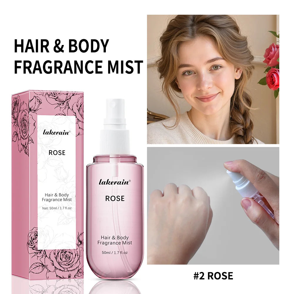 Vanilla & Rose Hair + Body Fragrance Mist – 50ml