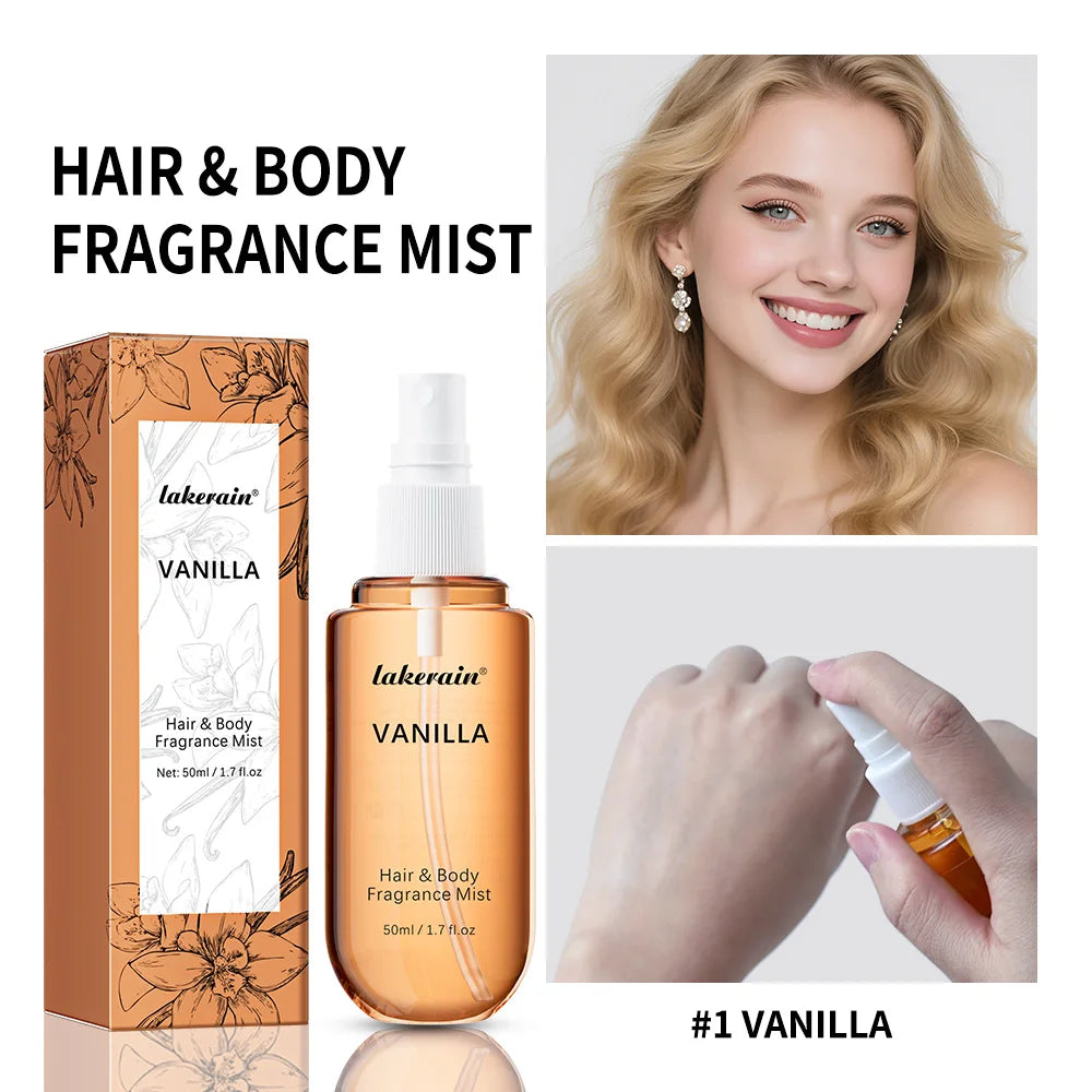 Vanilla & Rose Hair + Body Fragrance Mist – 50ml