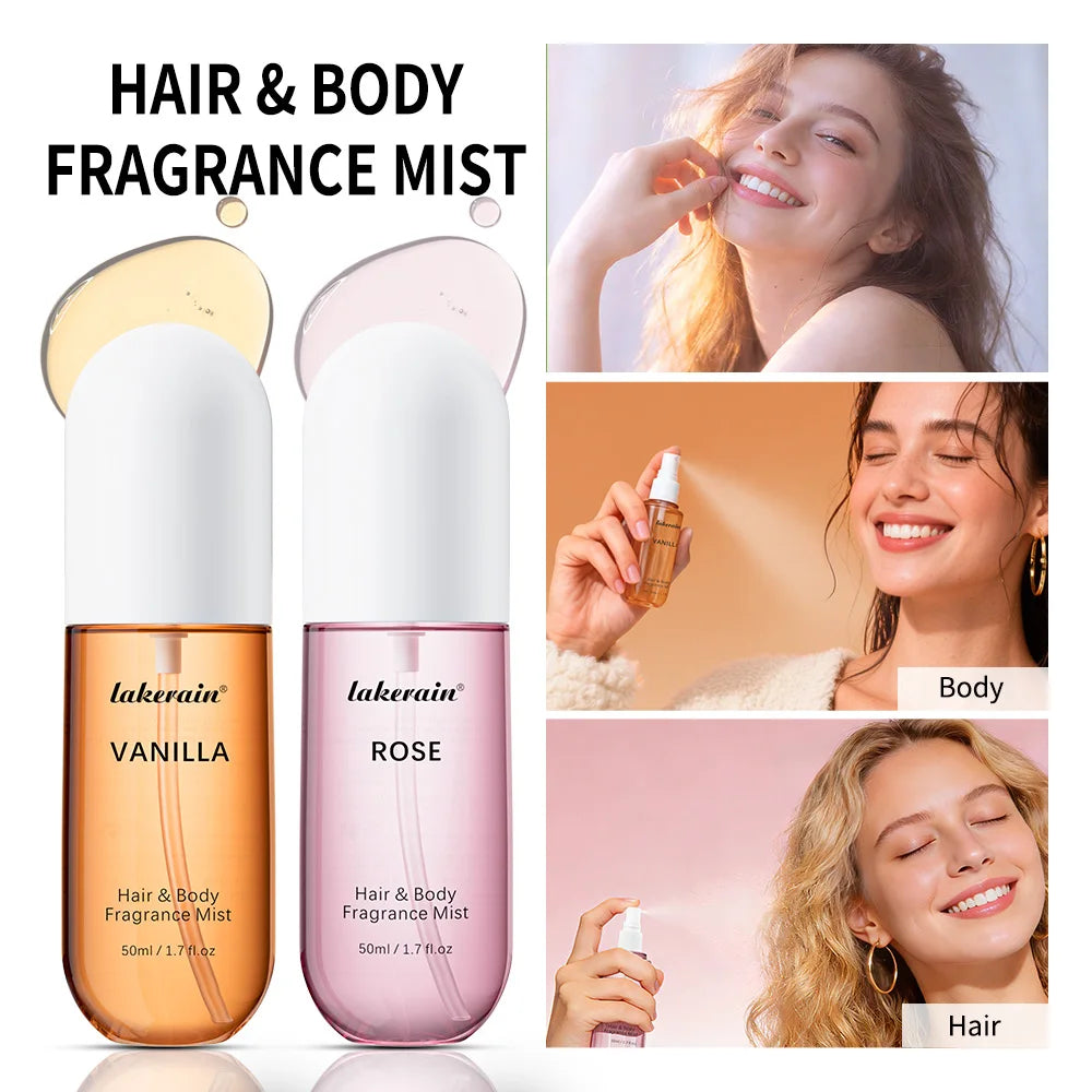 Vanilla & Rose Hair + Body Fragrance Mist – 50ml