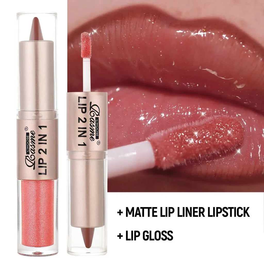 2-in-1 Matte Lip Liner & Gloss Duo