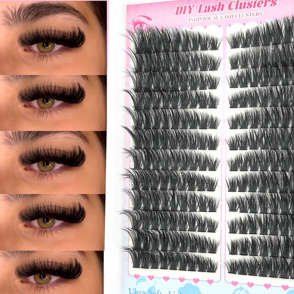 DIY Wispy Individual Cluster Lashes – Soft & Lightweight