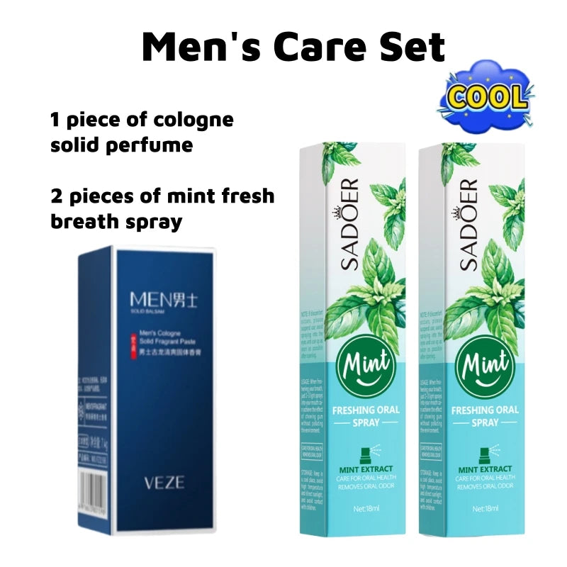 Men’s Refreshing Solid Cologne Stick Portable Fresh Fragrance
