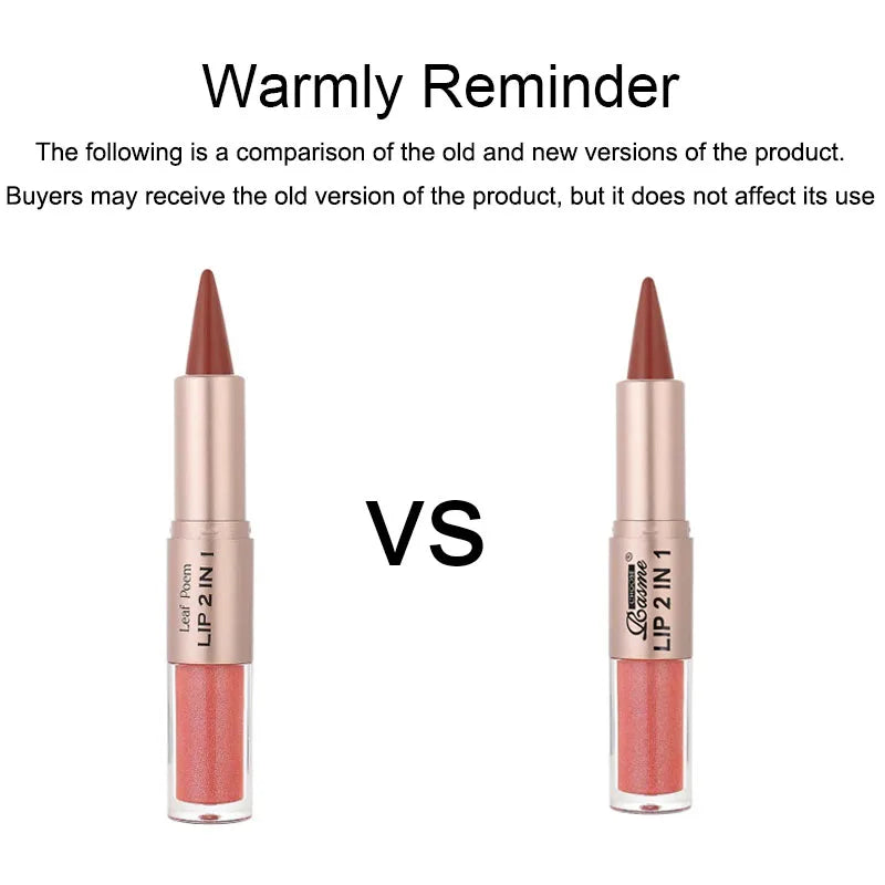 2-in-1 Matte Lip Liner & Gloss Duo