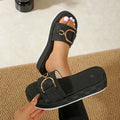 Women’s Casual Flat Slide Sandals Comfortable Everyday Slippers