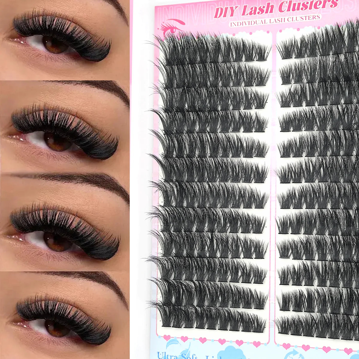 DIY Wispy Individual Cluster Lashes – Soft & Lightweight
