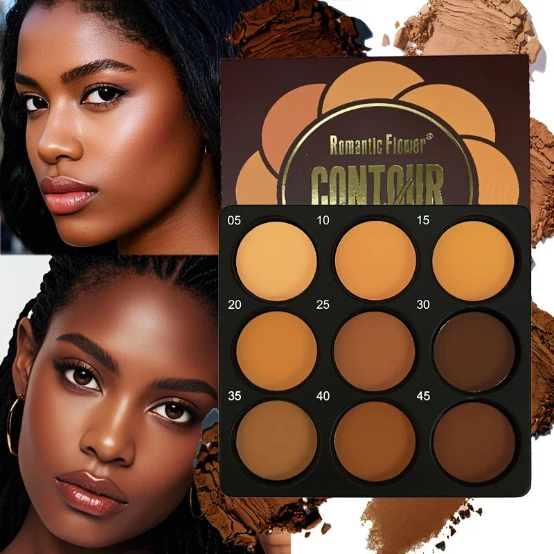 9-Color Contour & Bronze Face Palette