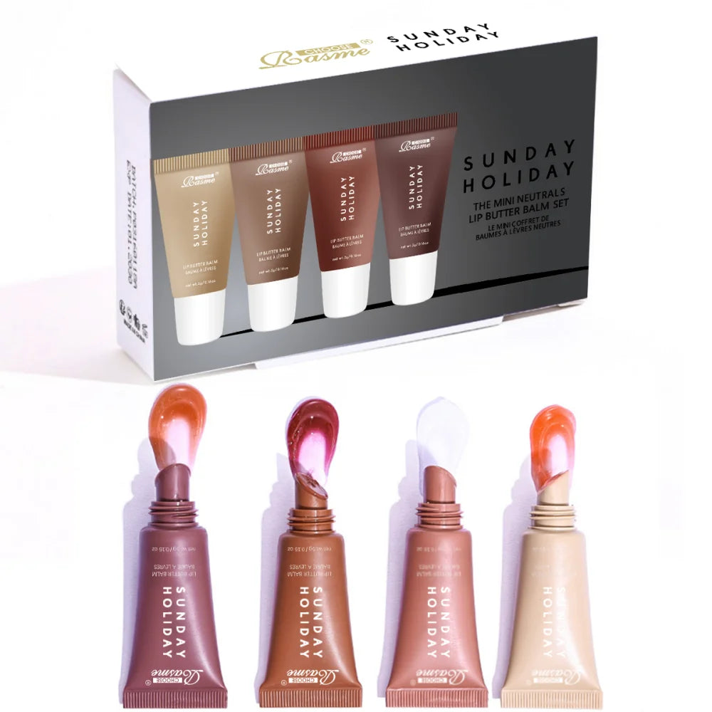4-Piece Hydrating Lip Butter Balm Set