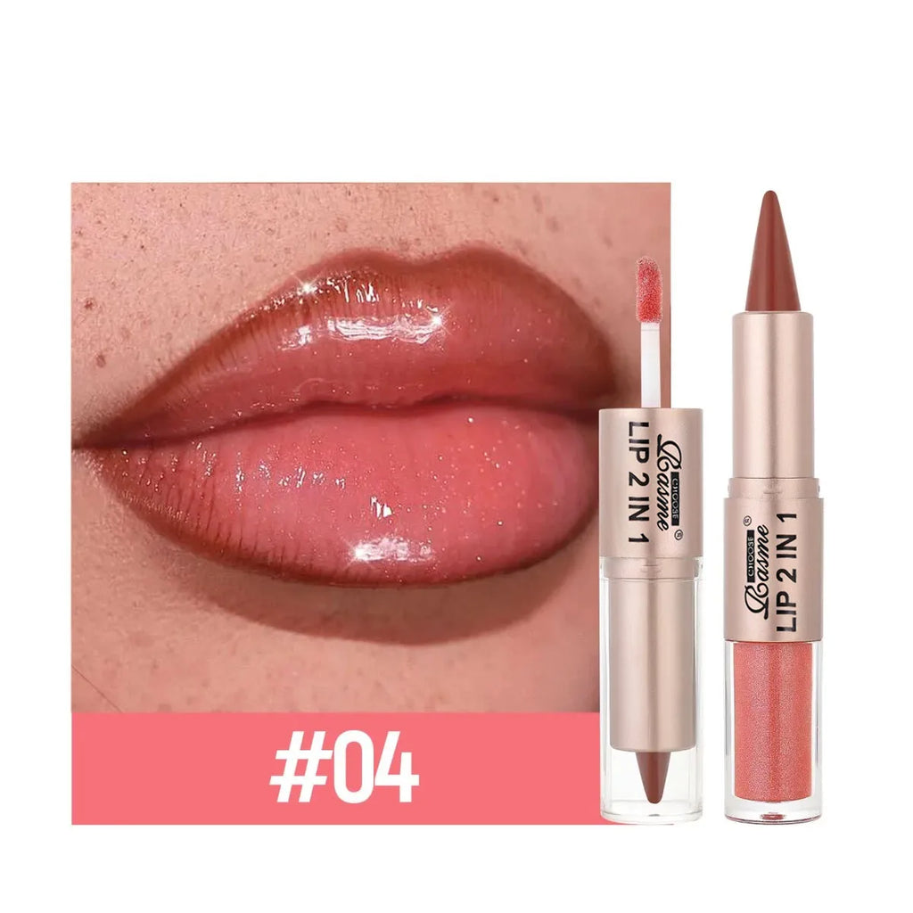 2-in-1 Matte Lip Liner & Gloss Duo