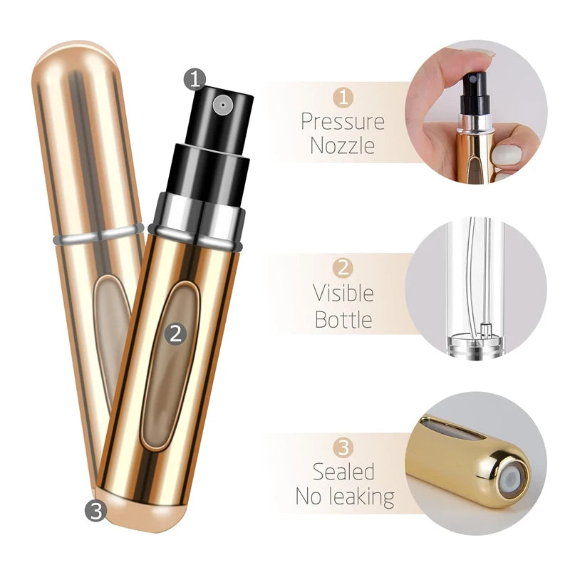 Portable Refillable Perfume Atomizer Spray Bottle