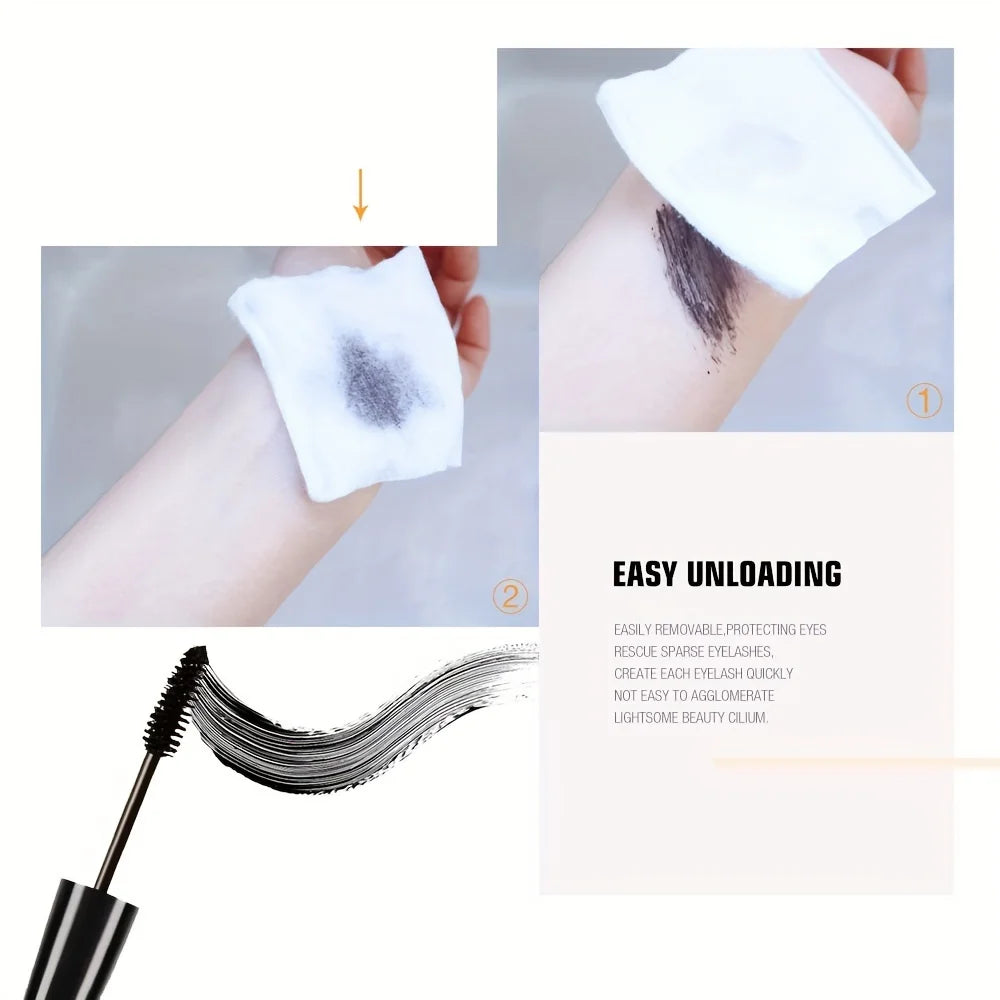 Silk Fiber Mascara 5D Lengthening & Curling, Waterproof
