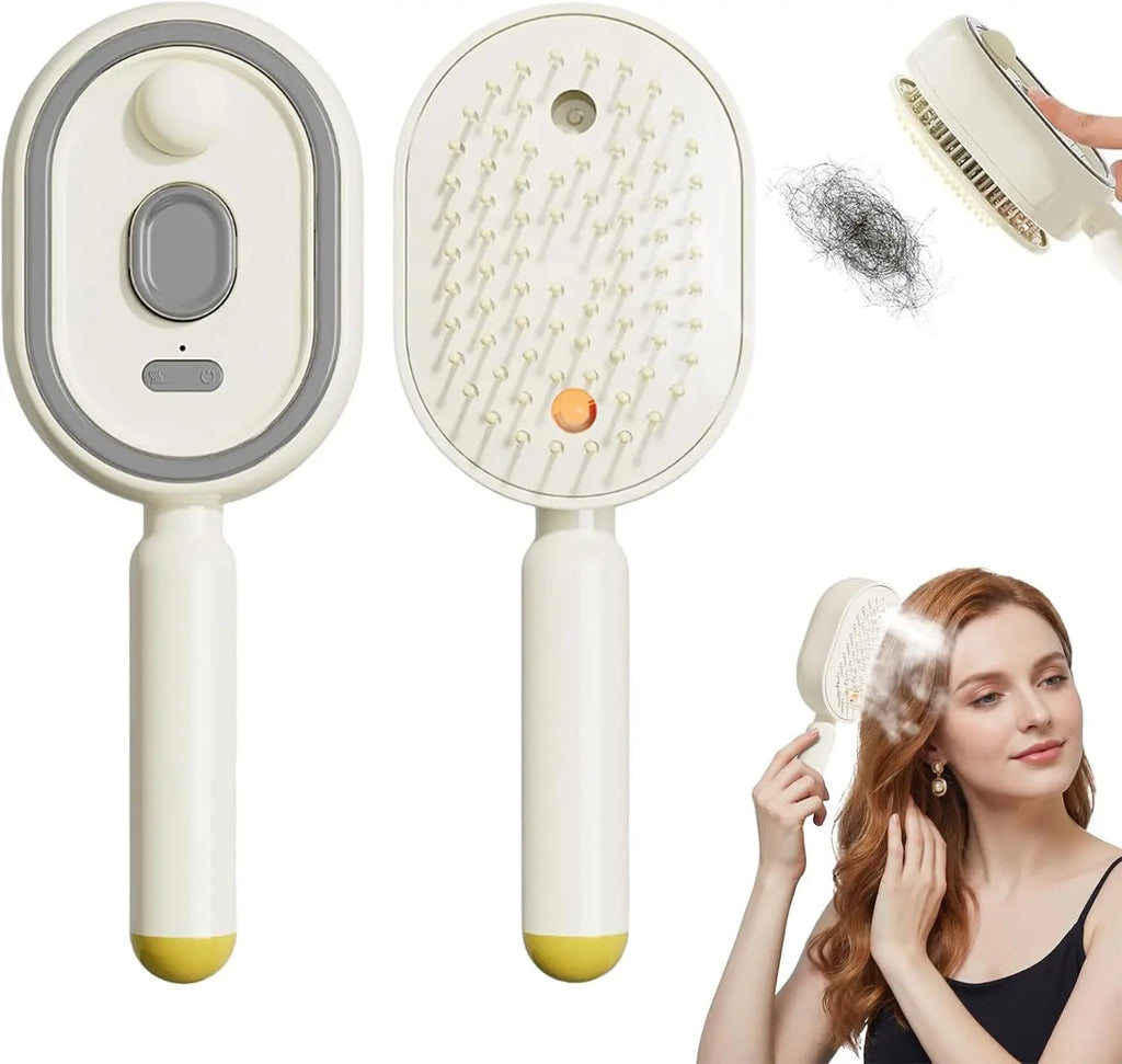 3-in-1 Electric Hair Mist Brush & Scalp Massager