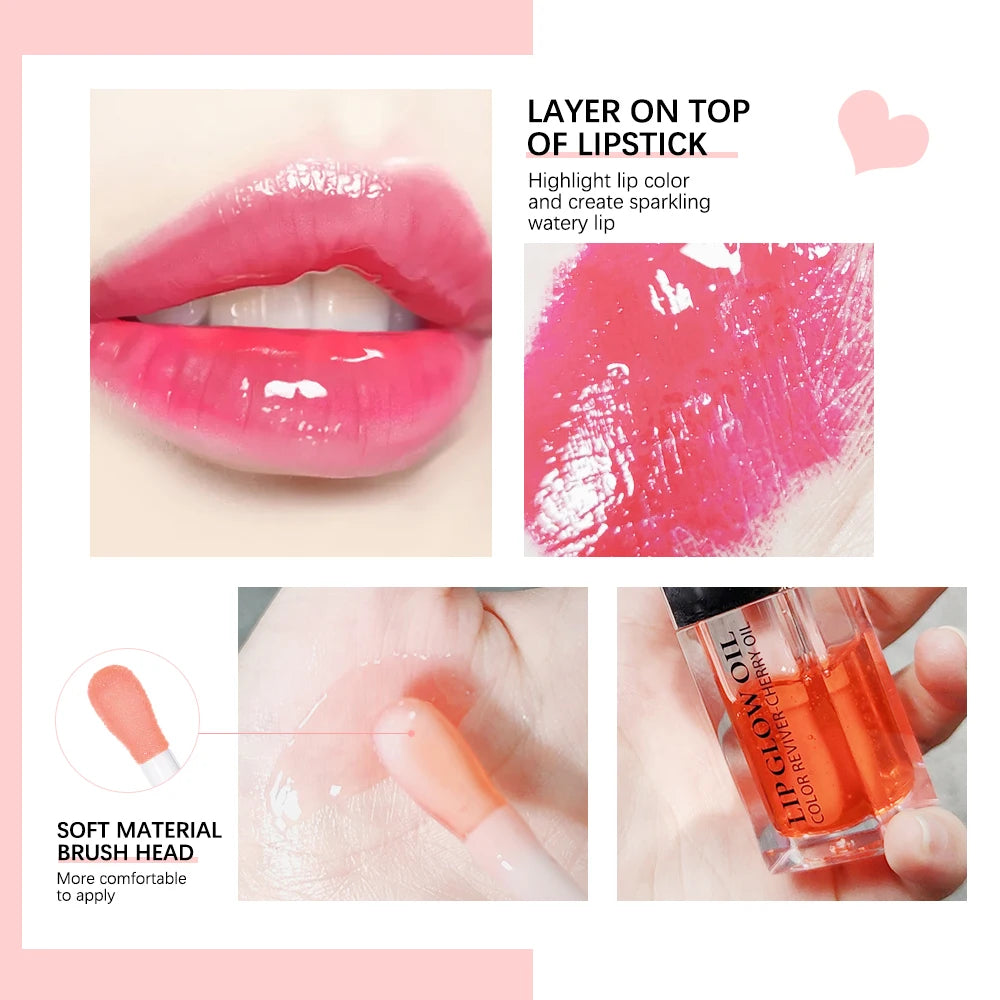 Hydrating Lip Glow Oil – High-Shine Moisturizing Gloss