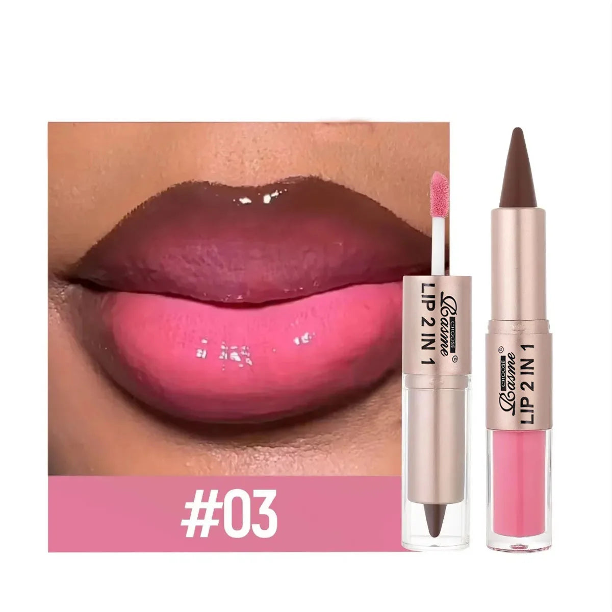 2-in-1 Matte Lip Liner & Gloss Duo
