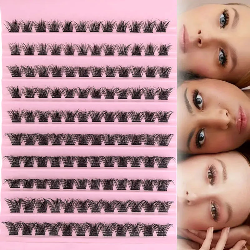 DIY Individual Cluster Lash Extension Kit – Wispy Mixed-Length Lashes
