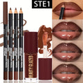 4-Piece Lip Kit 3 Lip Liners + Lip Glaze Set