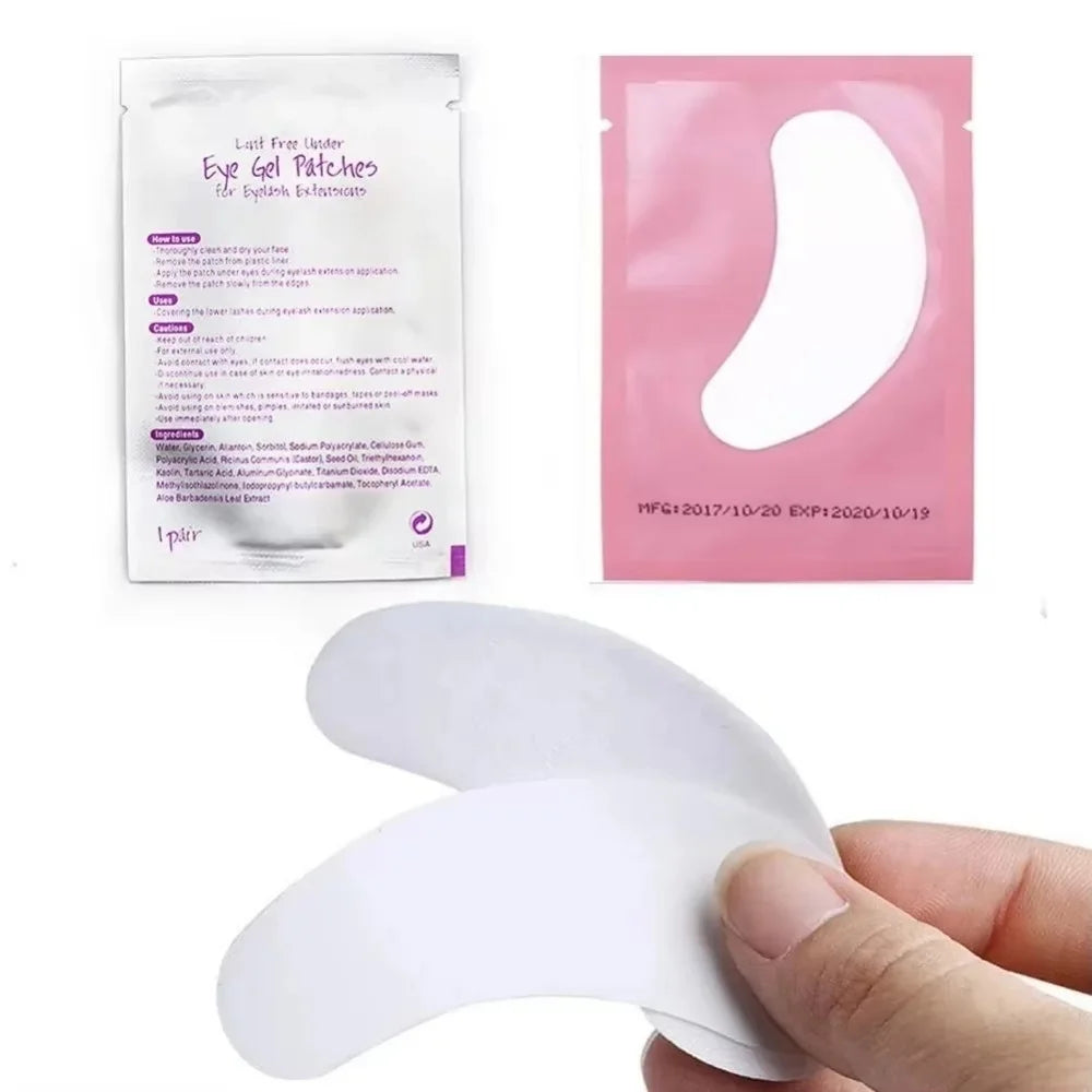 50 Pairs Hydrogel Under-Eye Pads for Eyelash Extensions