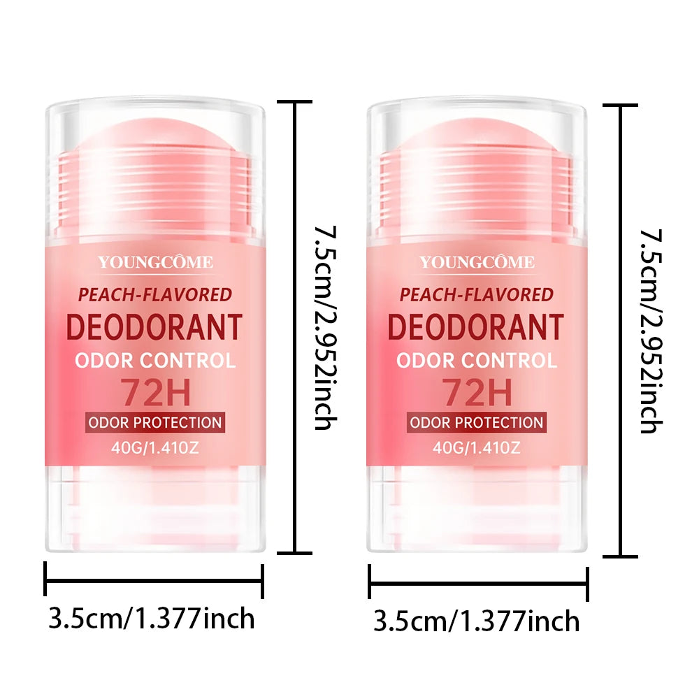 Peach Fresh 72H Deodorant Stick – Long-Lasting Odor Control