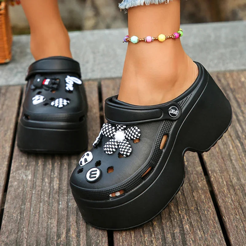 Women’s Chunky Platform Clogs Casual Slip-On Sandal