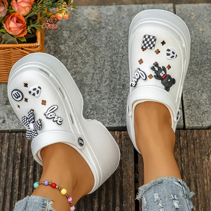 Women’s Chunky Platform Clogs Casual Slip-On Sandal