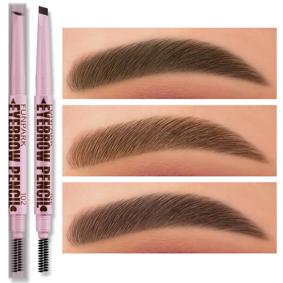 2-in-1 Waterproof Eyebrow Pencil with Spoolie – 5 Shades