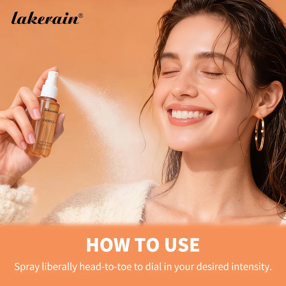 Vanilla & Rose Hair + Body Fragrance Mist