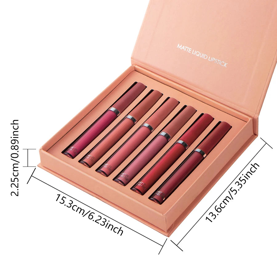 6-Piece Velvet Matte Lip Gloss Collection