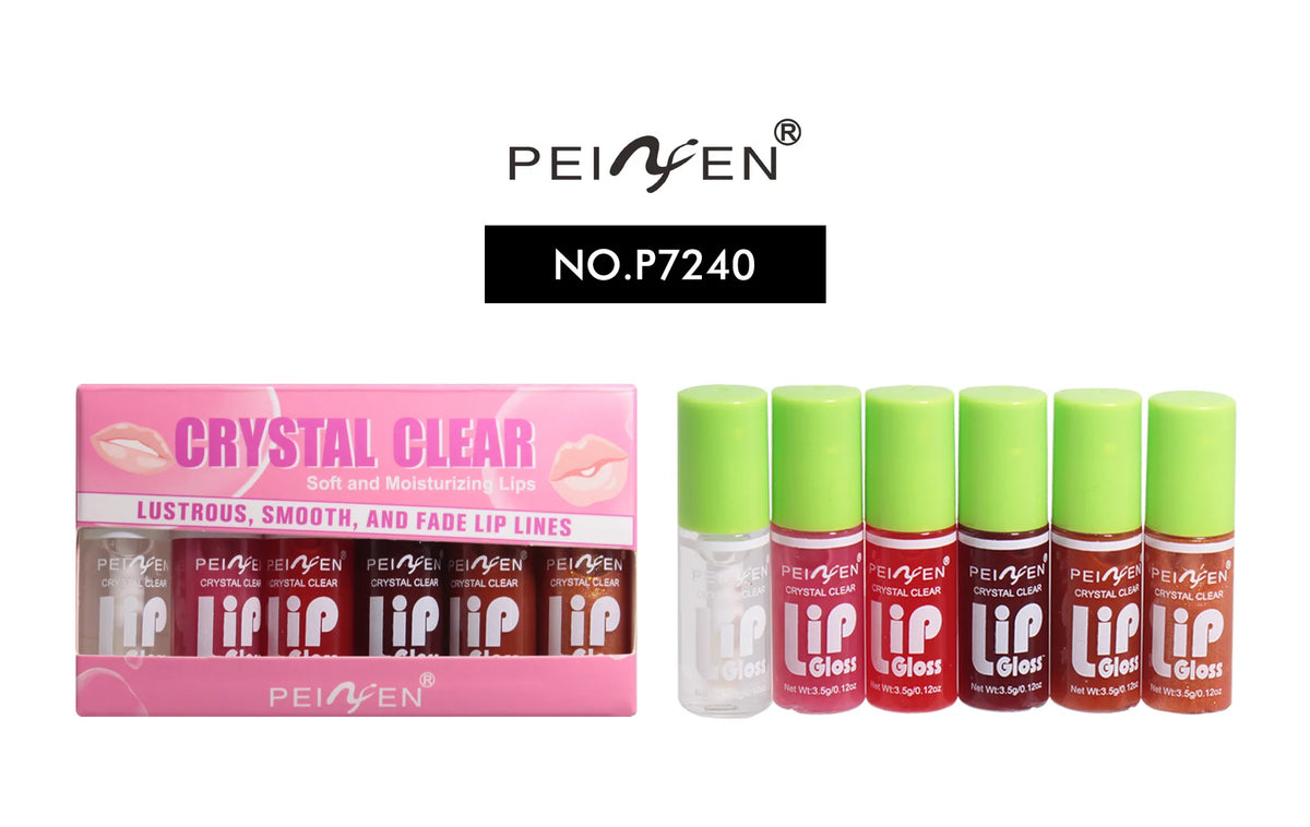 Crystal Clear 6-Piece Hydrating Lip Gloss Set