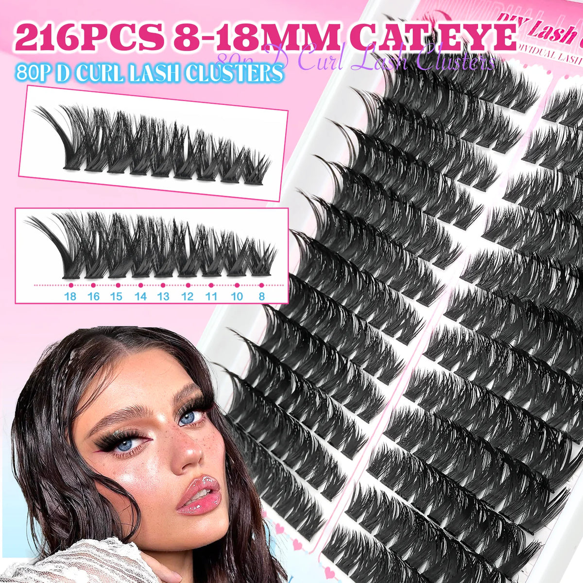 DIY Wispy Individual Cluster Lashes – Soft & Lightweight