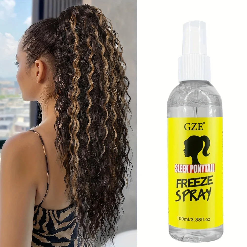 Sleek Ponytail Freeze Spray Strong Hold, Frizz Control & Shine