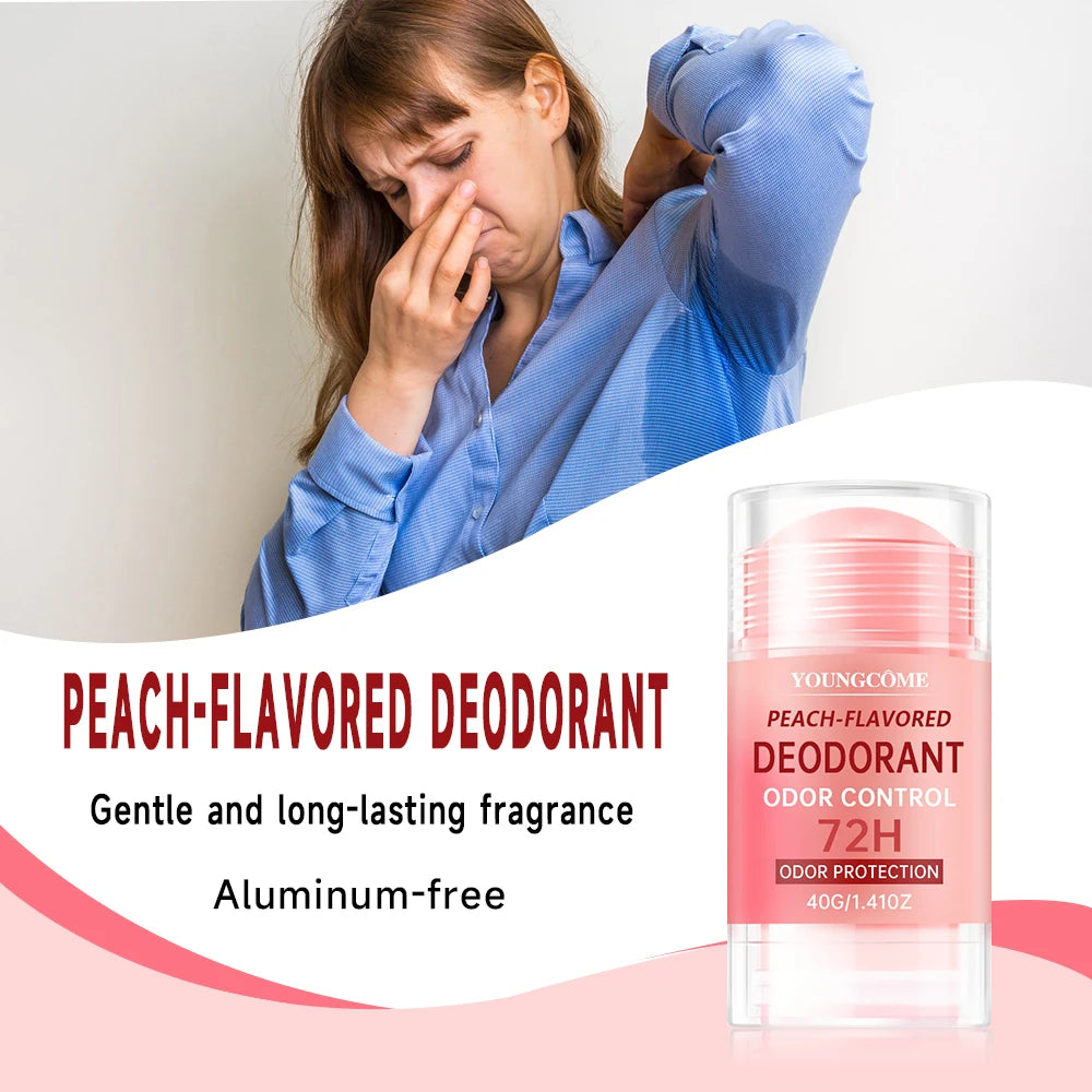 Peach Fresh 72H Deodorant Stick – Long-Lasting Odor Control