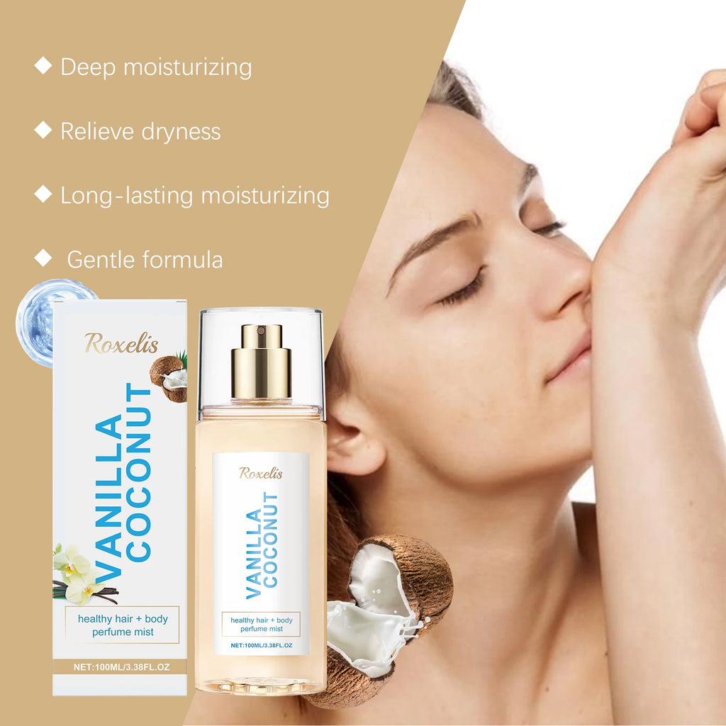 Vanilla Coconut Body Mist – Sweet & Refreshing Fragrance