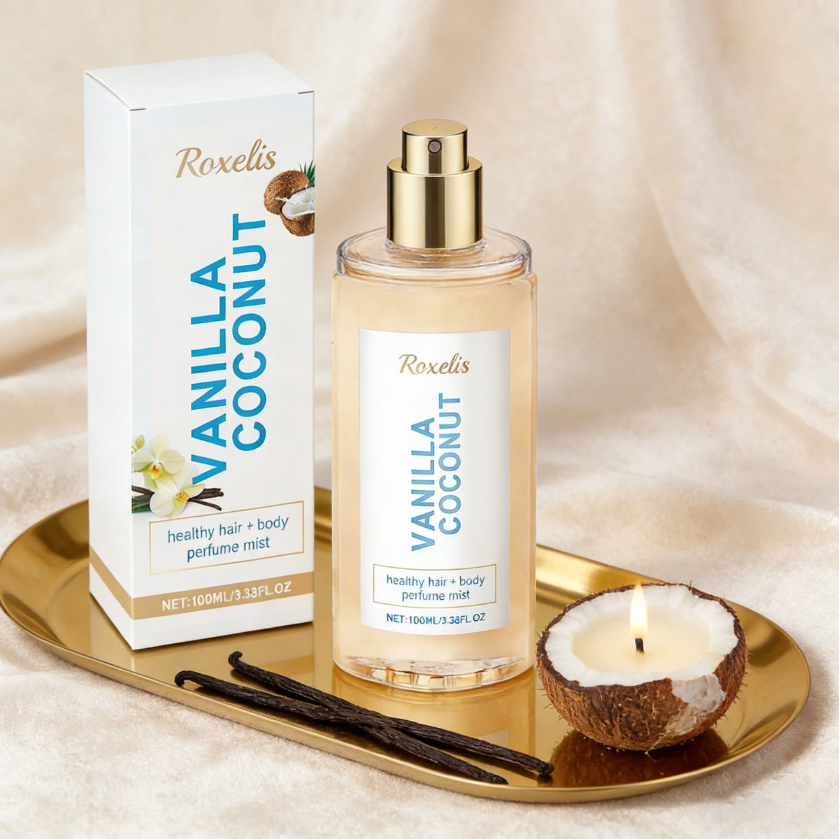 Vanilla Coconut Body Mist – Sweet & Refreshing Fragrance
