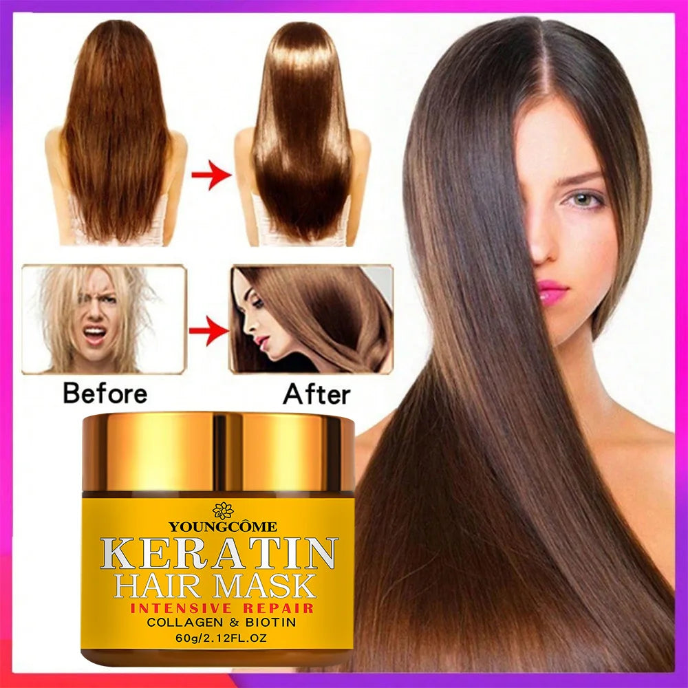 Keratin & Biotin Nourishing Hair Mask – Deep Conditioning Treatment