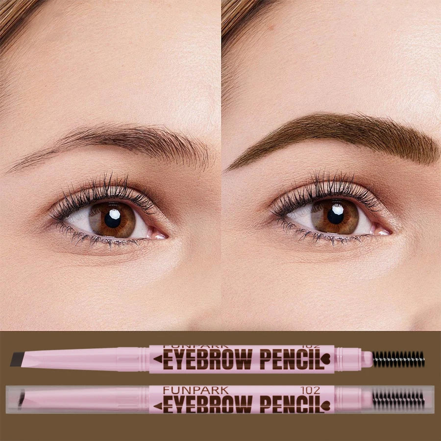 2-in-1 Waterproof Eyebrow Pencil with Spoolie – 5 Shades
