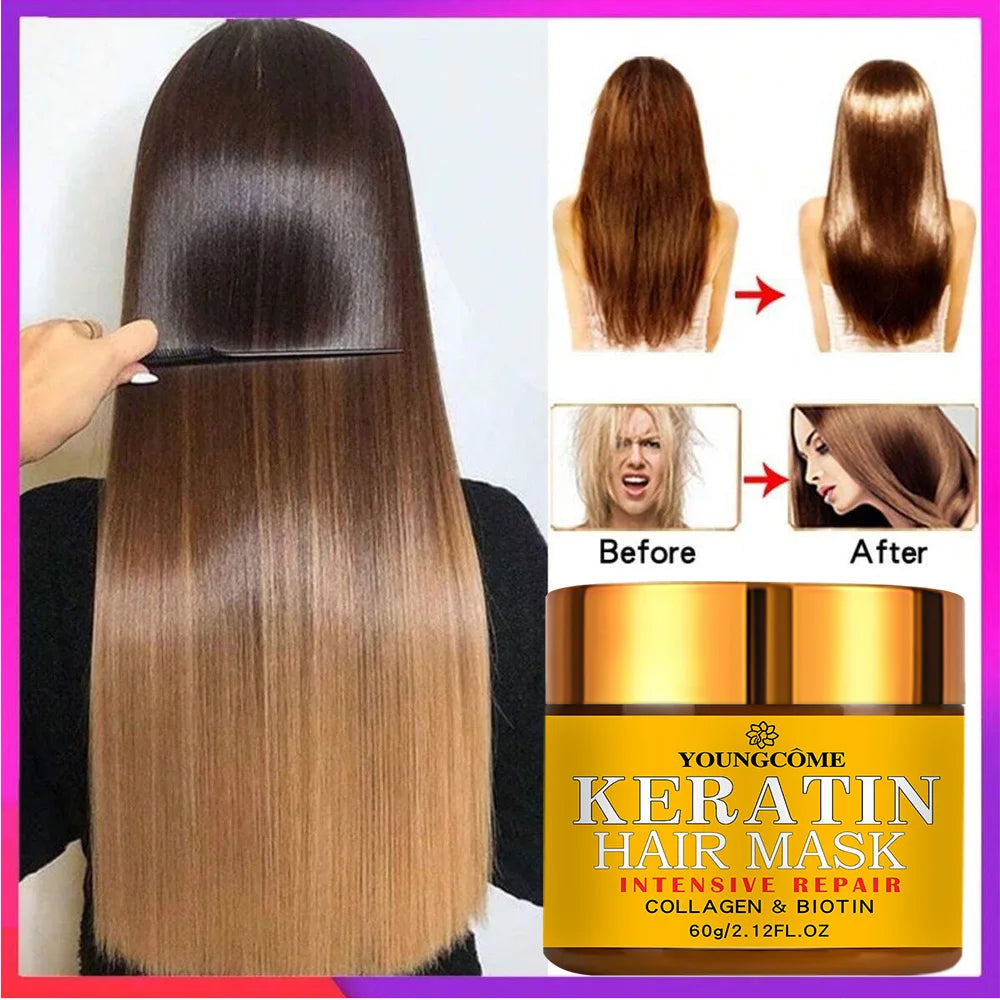 Keratin & Biotin Nourishing Hair Mask – Deep Conditioning Treatment