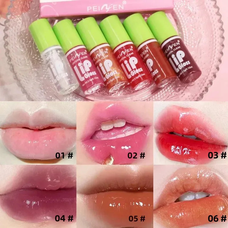 Crystal Clear 6-Piece Hydrating Lip Gloss Set