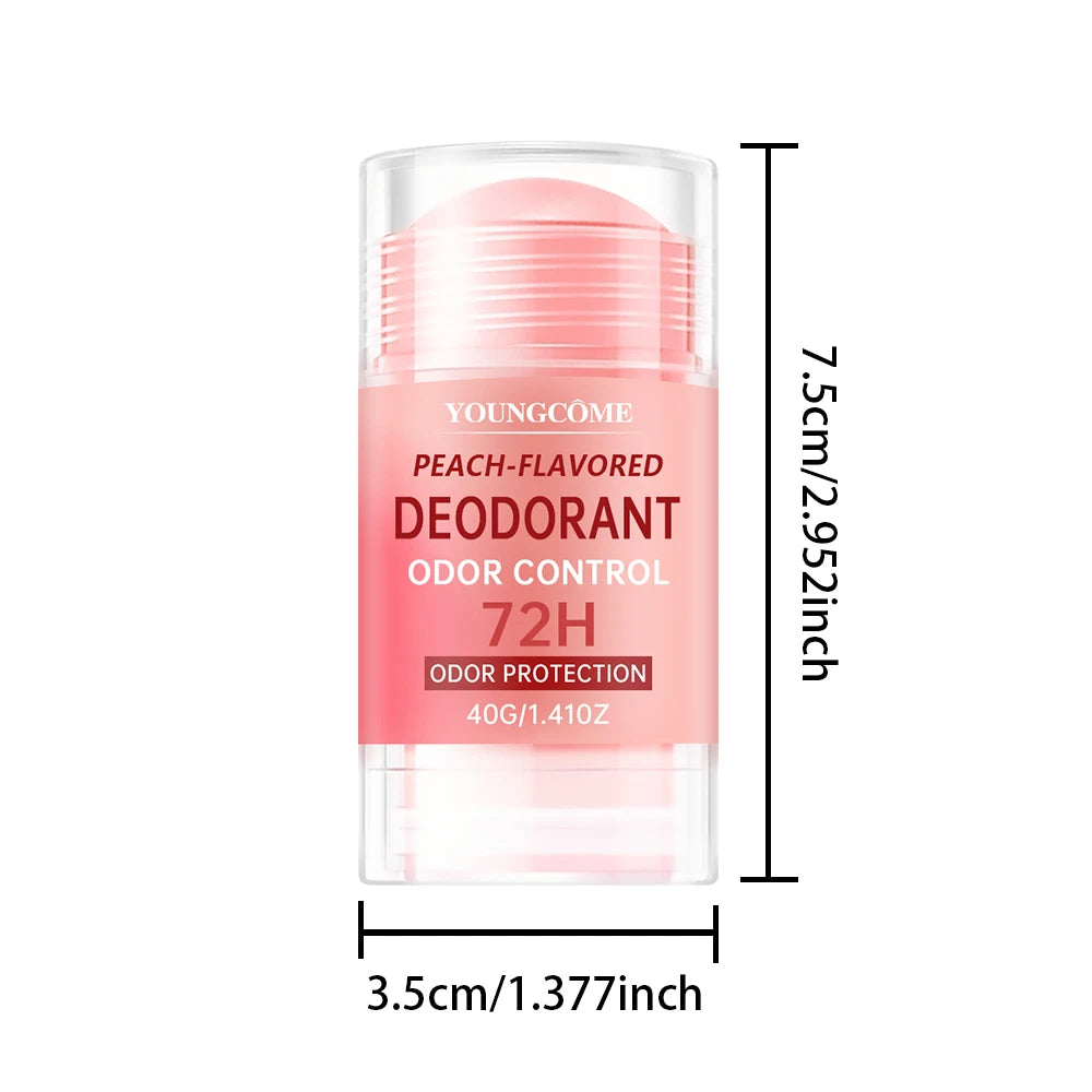 Peach Fresh 72H Deodorant Stick – Long-Lasting Odor Control