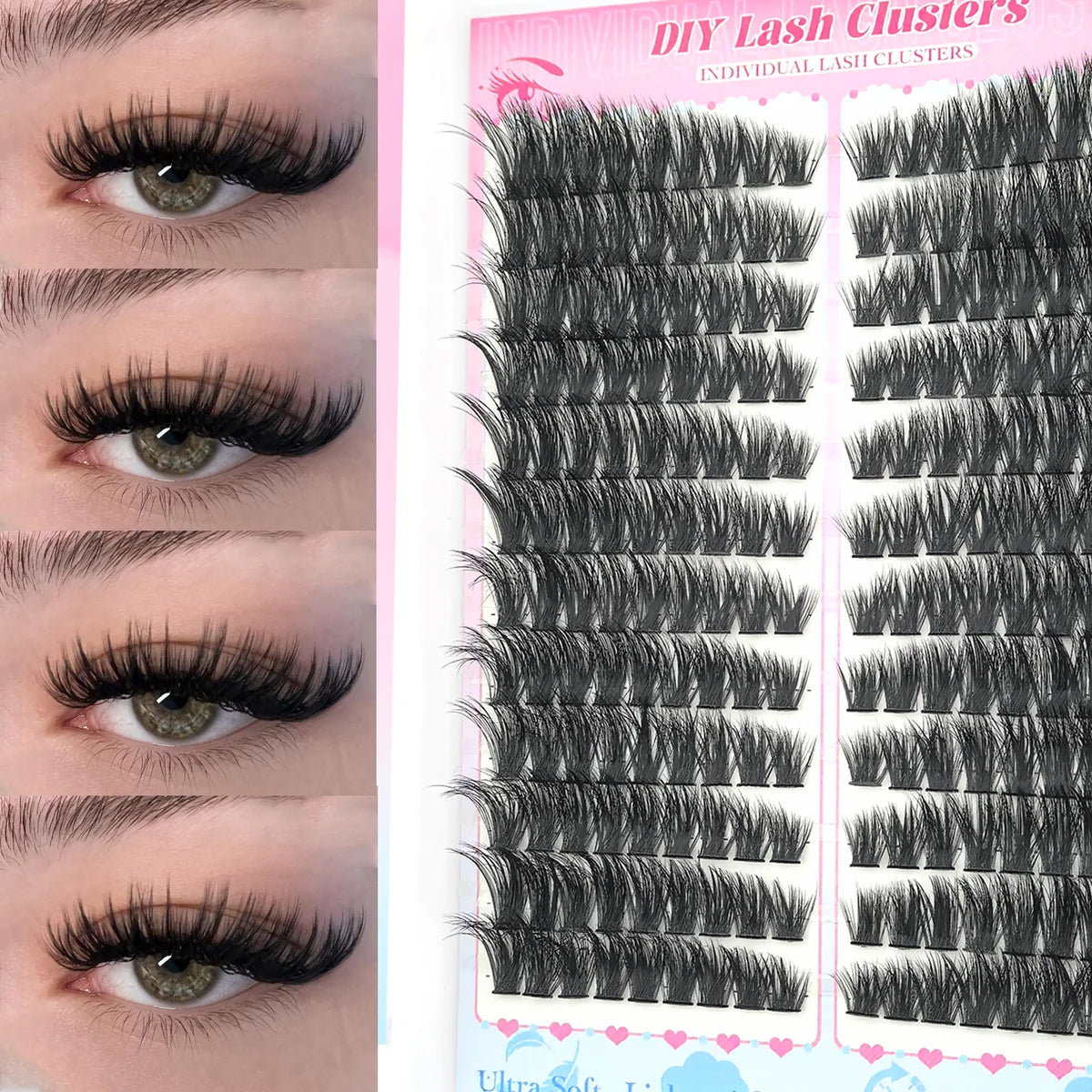 DIY Wispy Individual Cluster Lashes – Soft & Lightweight