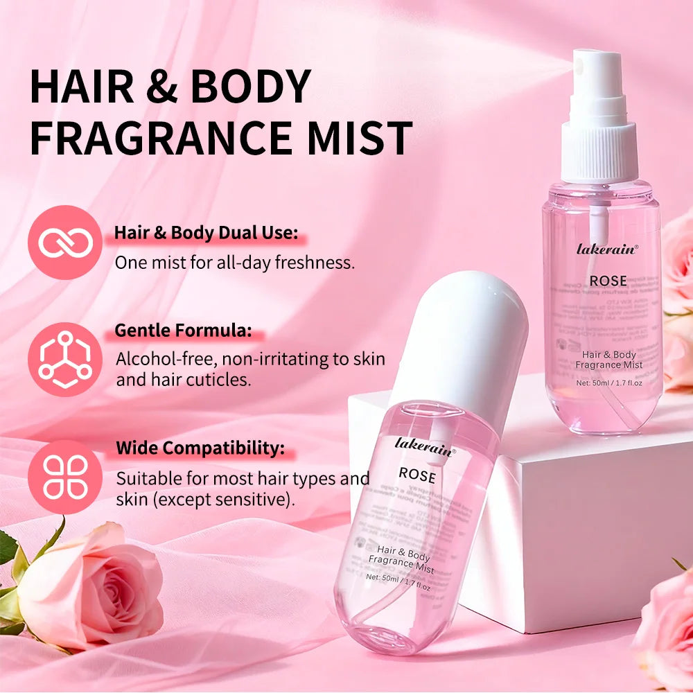 Vanilla & Rose Hair + Body Fragrance Mist