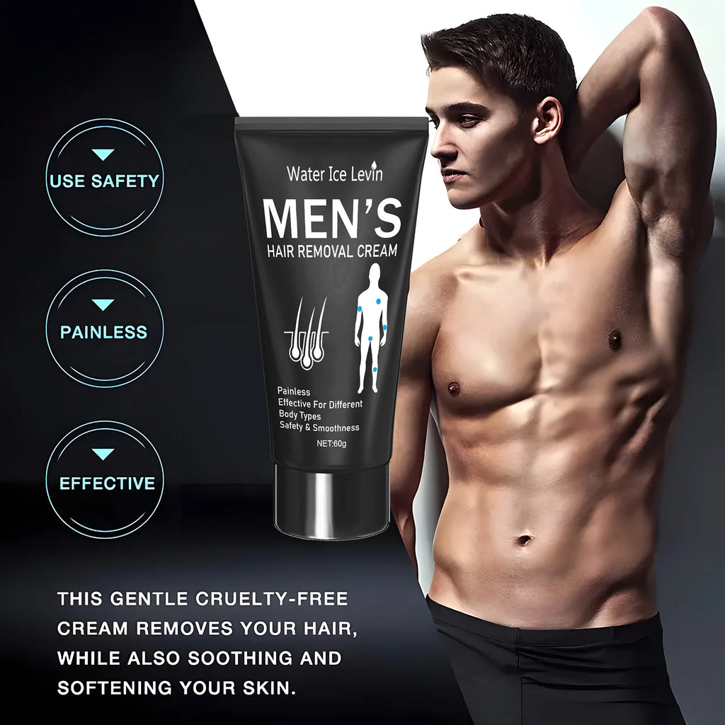 60g Hair Removal Cream for Men & Women Smooth Body Depilatory Cream
