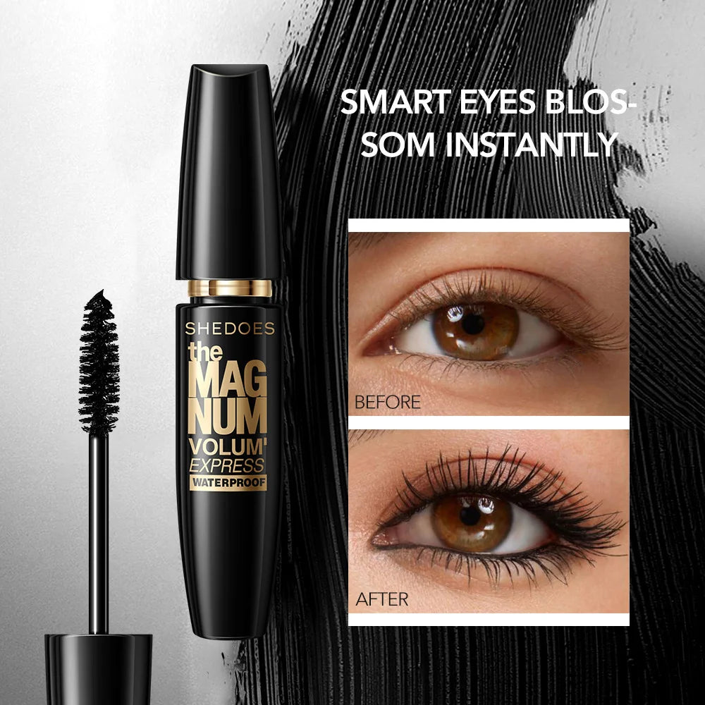 Silk Fiber Mascara 5D Lengthening & Curling, Waterproof