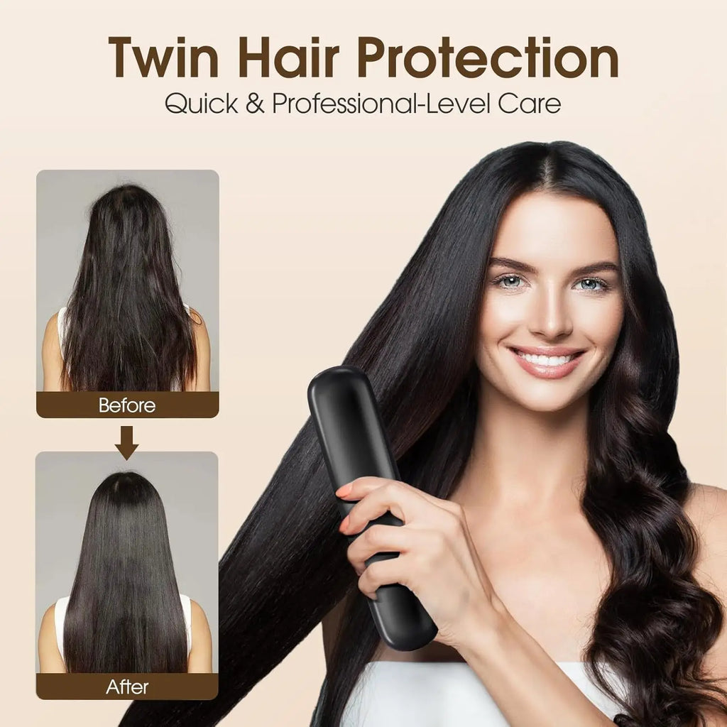 Cordless Heated Hair Straightening Brush