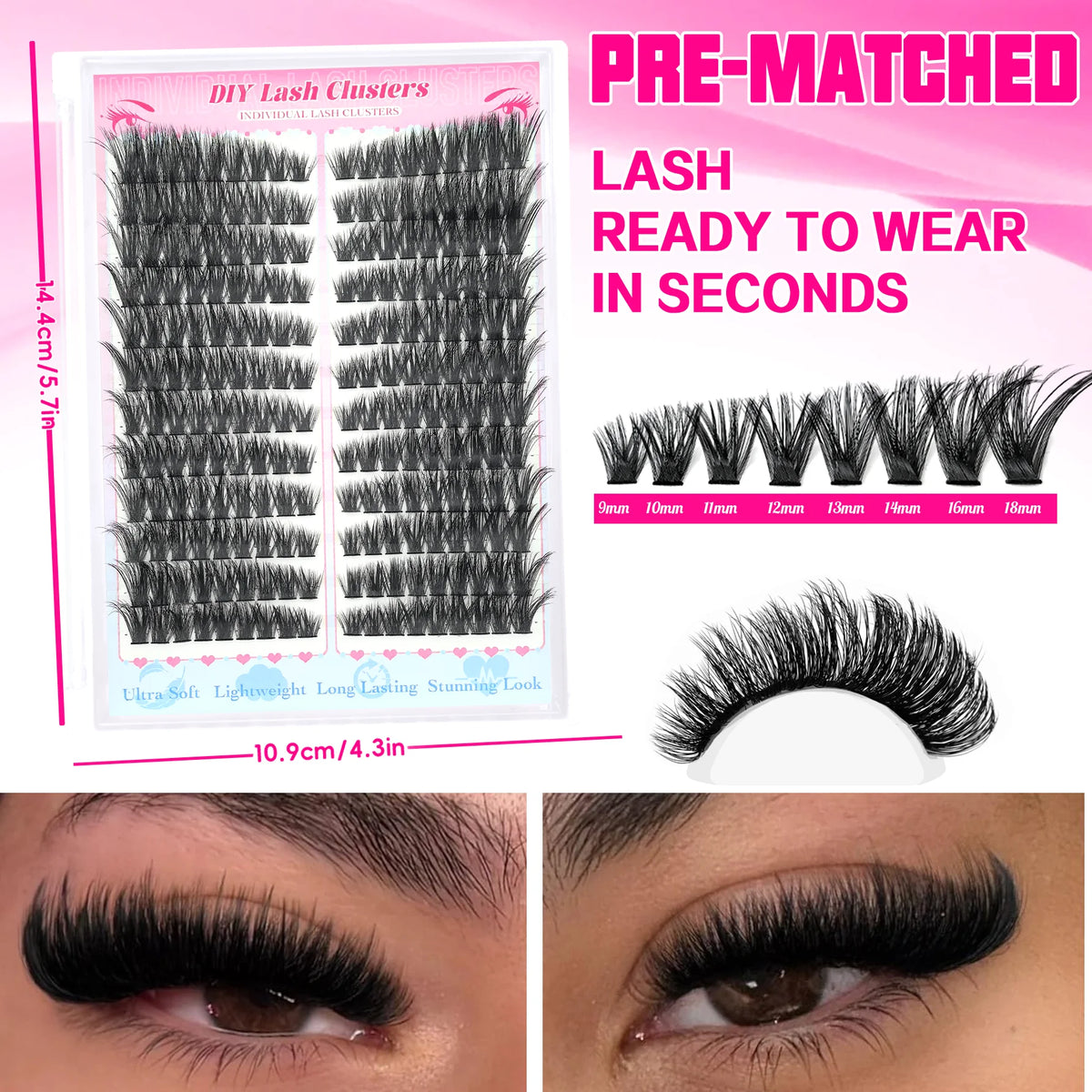DIY Wispy Individual Cluster Lashes – Soft & Lightweight