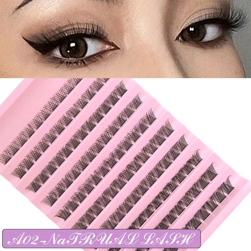 DIY Individual Cluster Lash Extension Kit – Wispy Mixed-Length Lashes