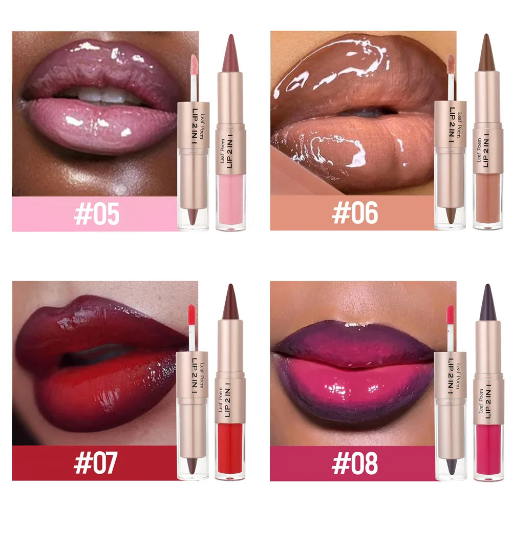 2-in-1 Lip Liner & Lip Gloss Duo