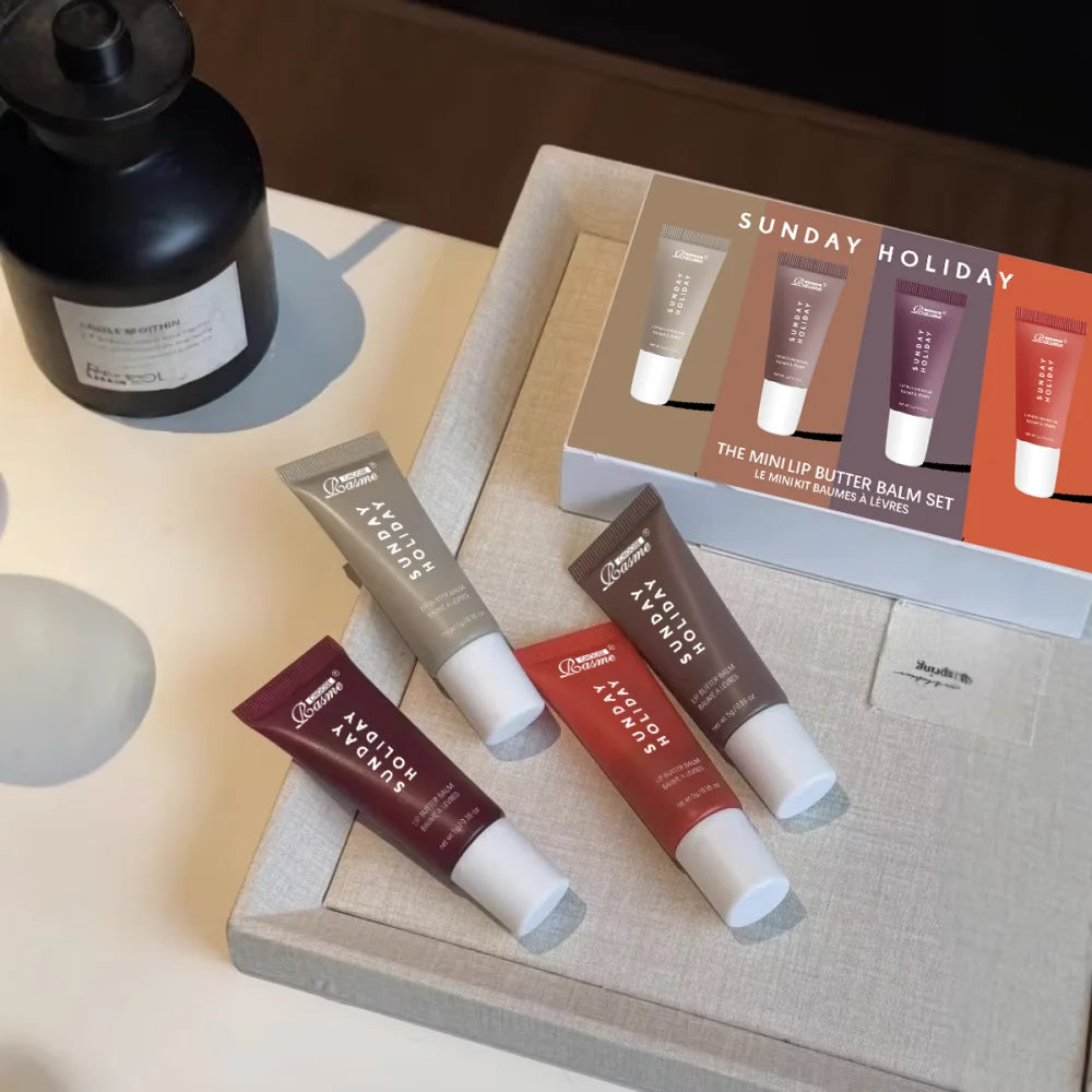 4-Piece Hydrating Lip Butter Balm Set