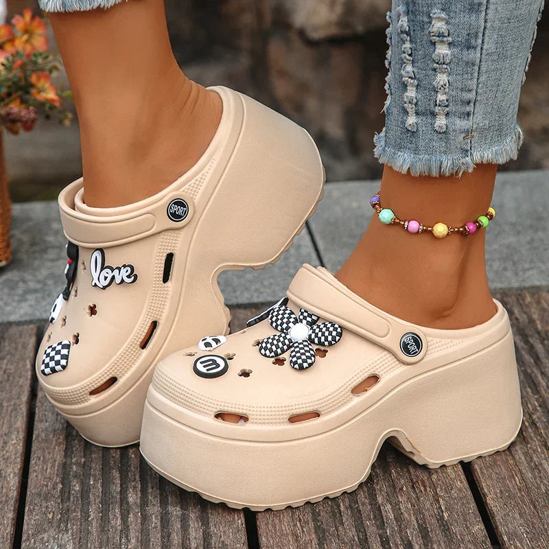 Women’s Chunky Platform Clogs Casual Slip-On Sandal